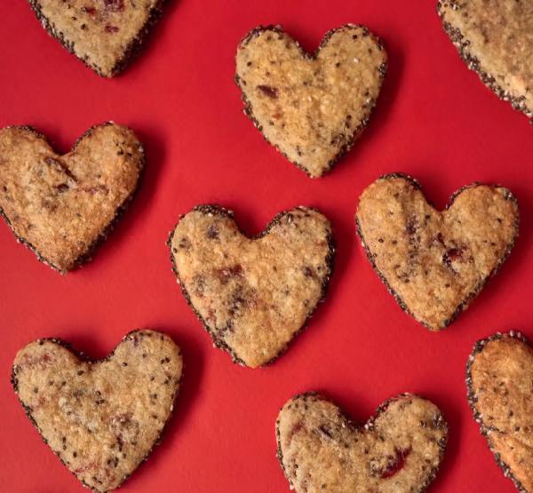 Печенья-сердечки с суперфудами – и еще 2 рецепта. Песочное печенье с необычными начинками